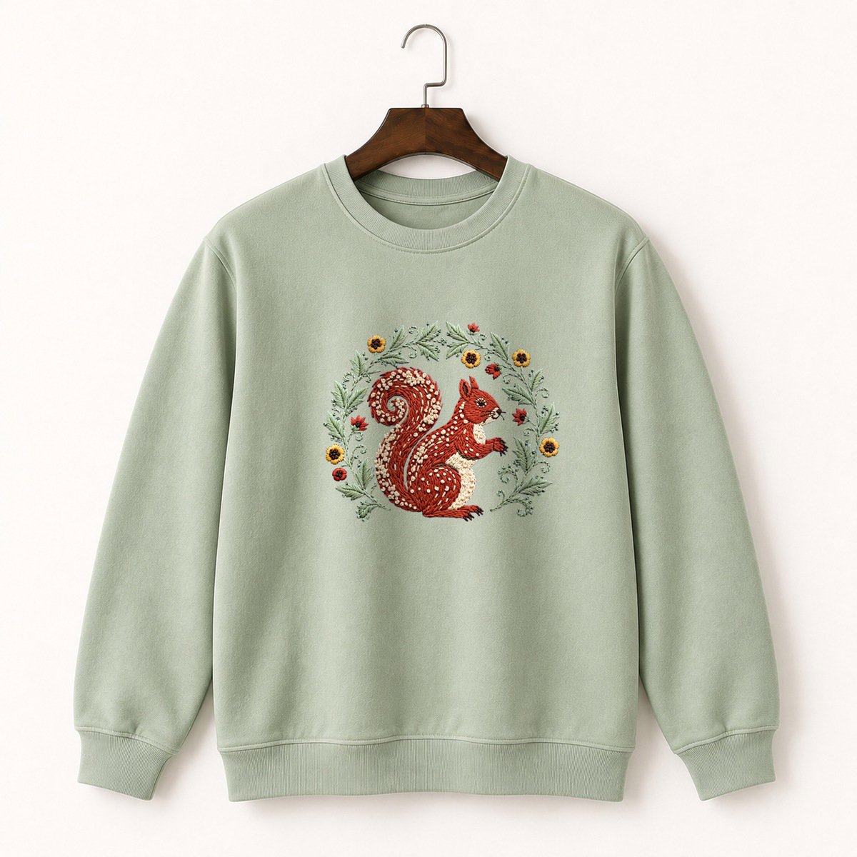 Red Squirrel Crewneck Sweatshirt 2