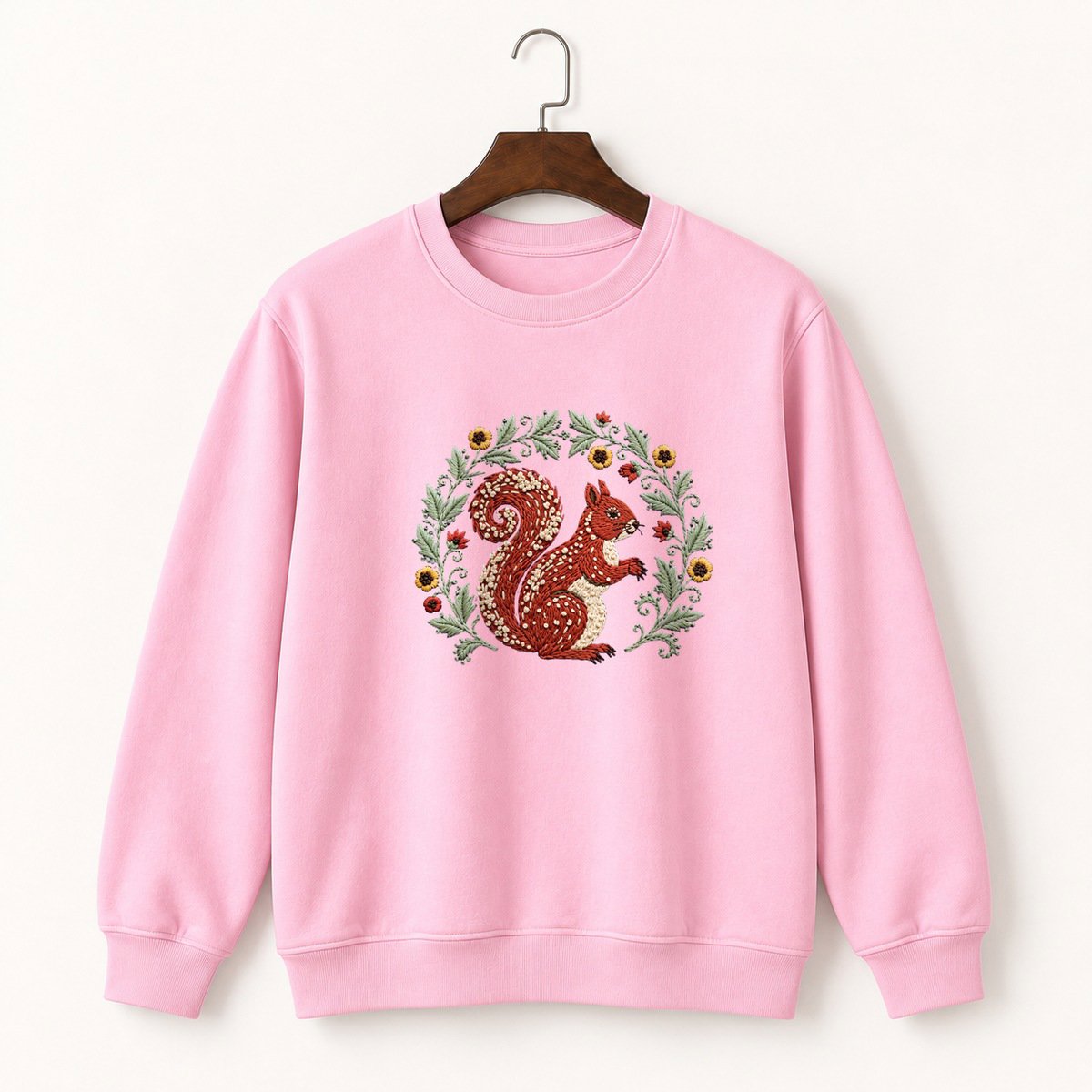 Red Squirrel Crewneck Sweatshirt 4