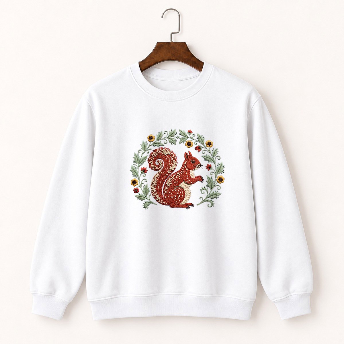 Red Squirrel Crewneck Sweatshirt 5