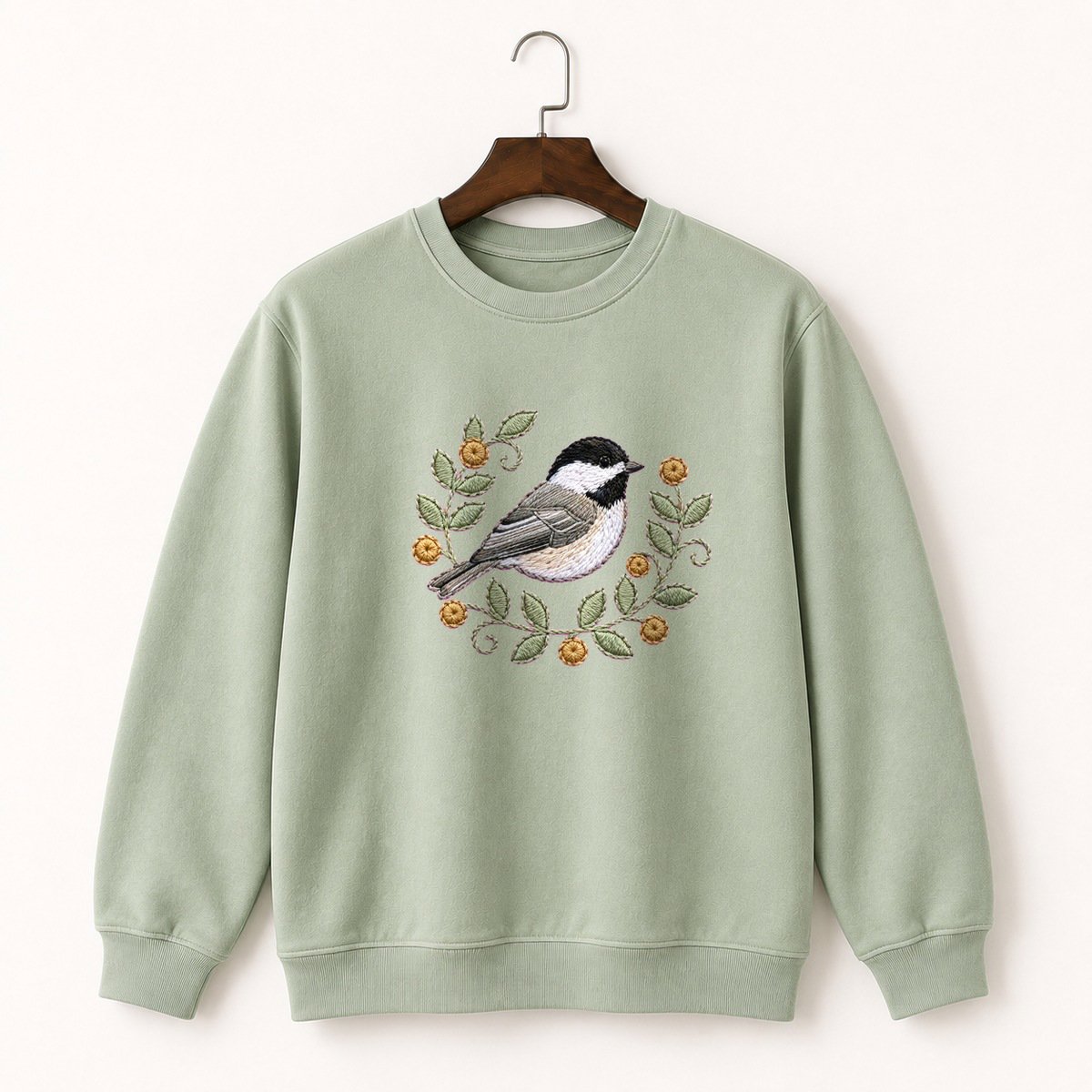 Black-Capped Chickadee Crewneck Sweatshirt 2