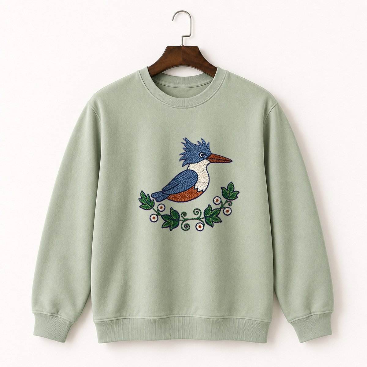 Belted Kingfisher Crewneck Sweatshirt 2