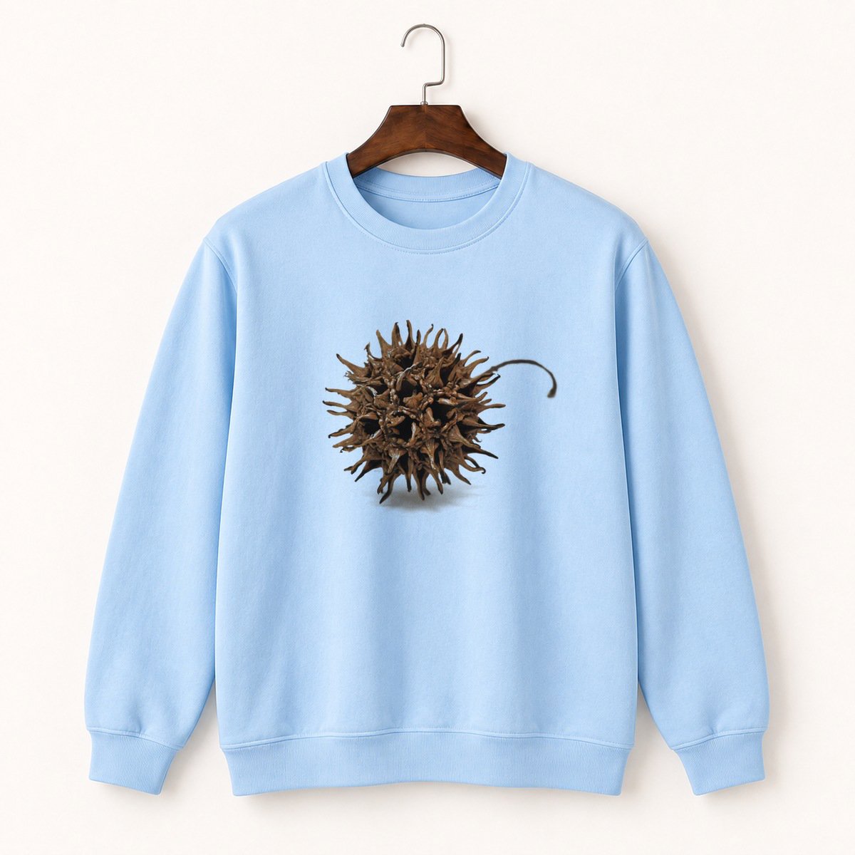 Sweetgum Seed Pod Crewneck Sweatshirt 1