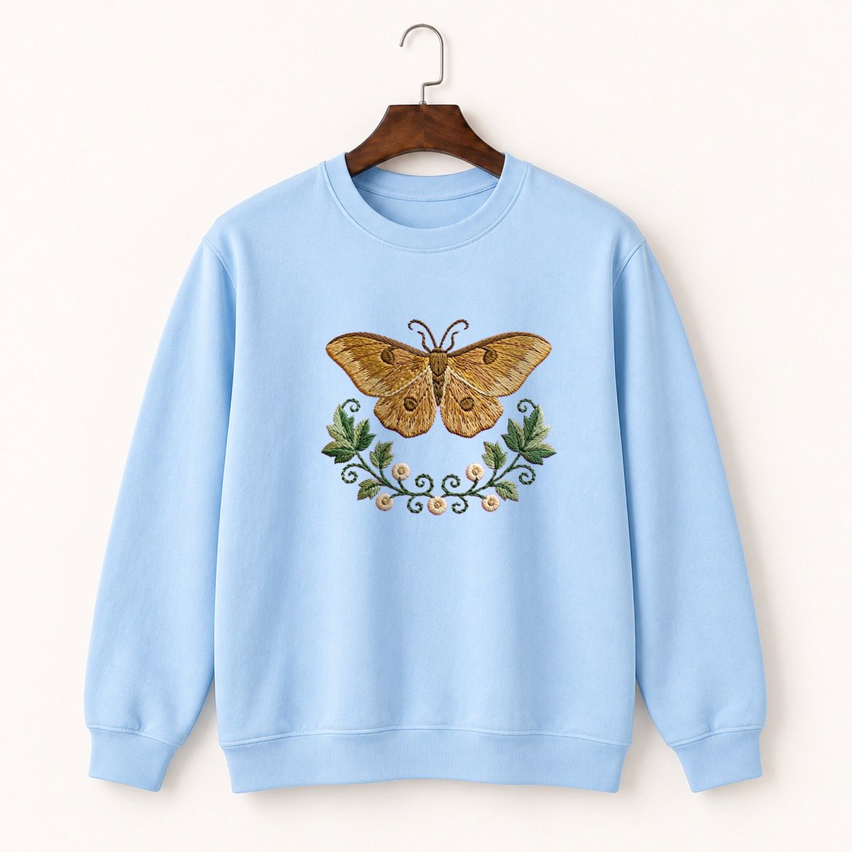 Luna Moth Crewneck Sweatshirt 1
