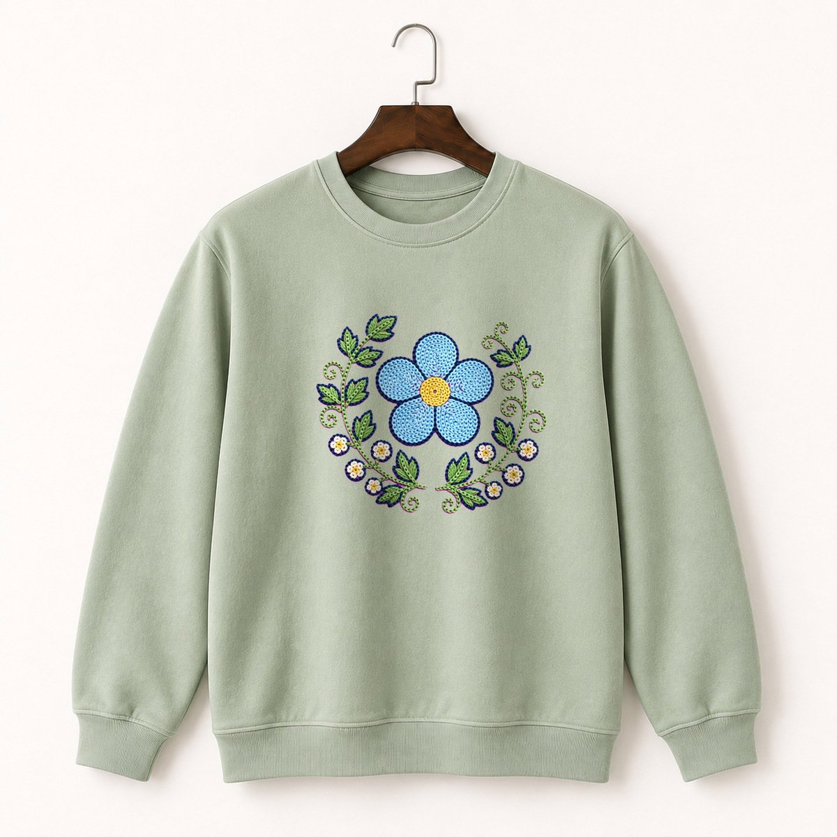 Alpine Forget-Me-Not Crewneck Sweatshirt 2