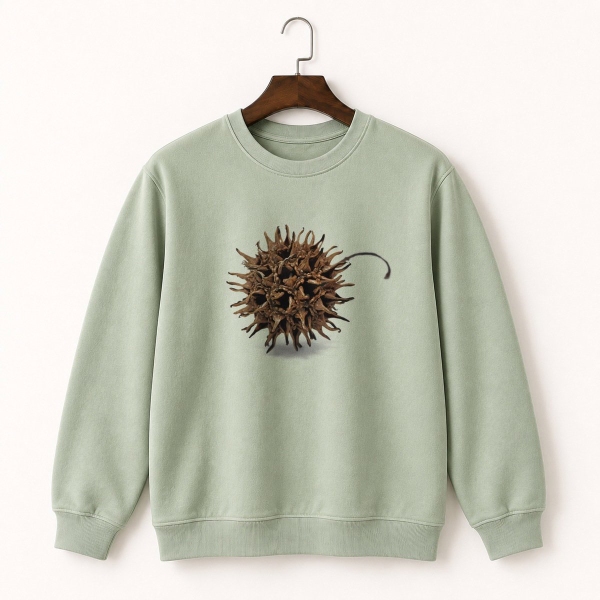 Sweetgum Seed Pod Crewneck Sweatshirt 2