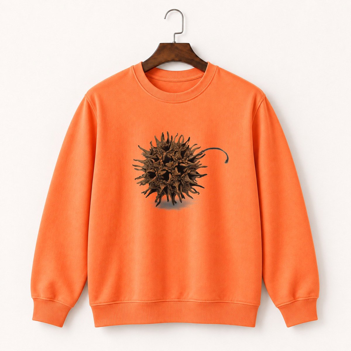 Sweetgum Seed Pod Crewneck Sweatshirt 3
