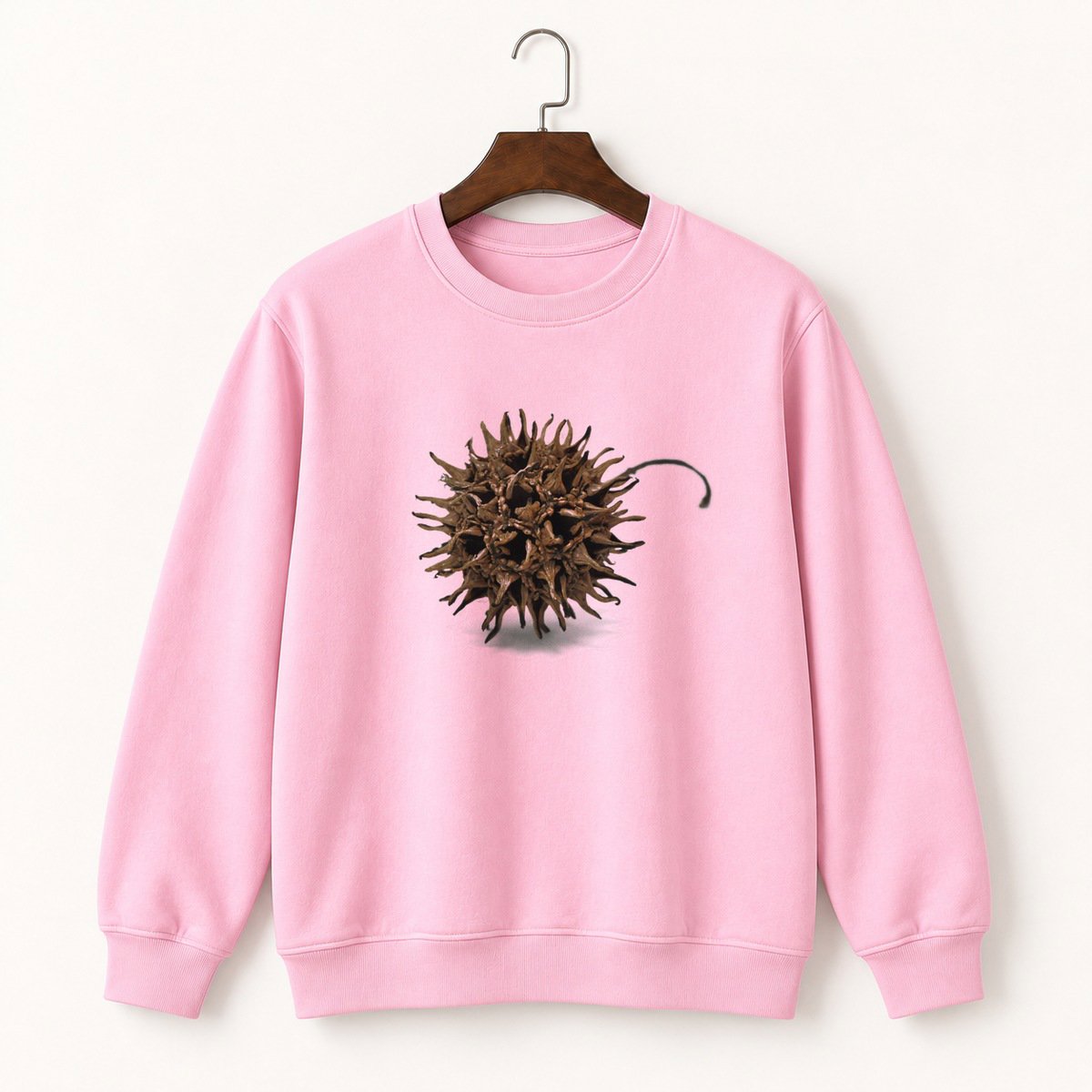 Sweetgum Seed Pod Crewneck Sweatshirt 4