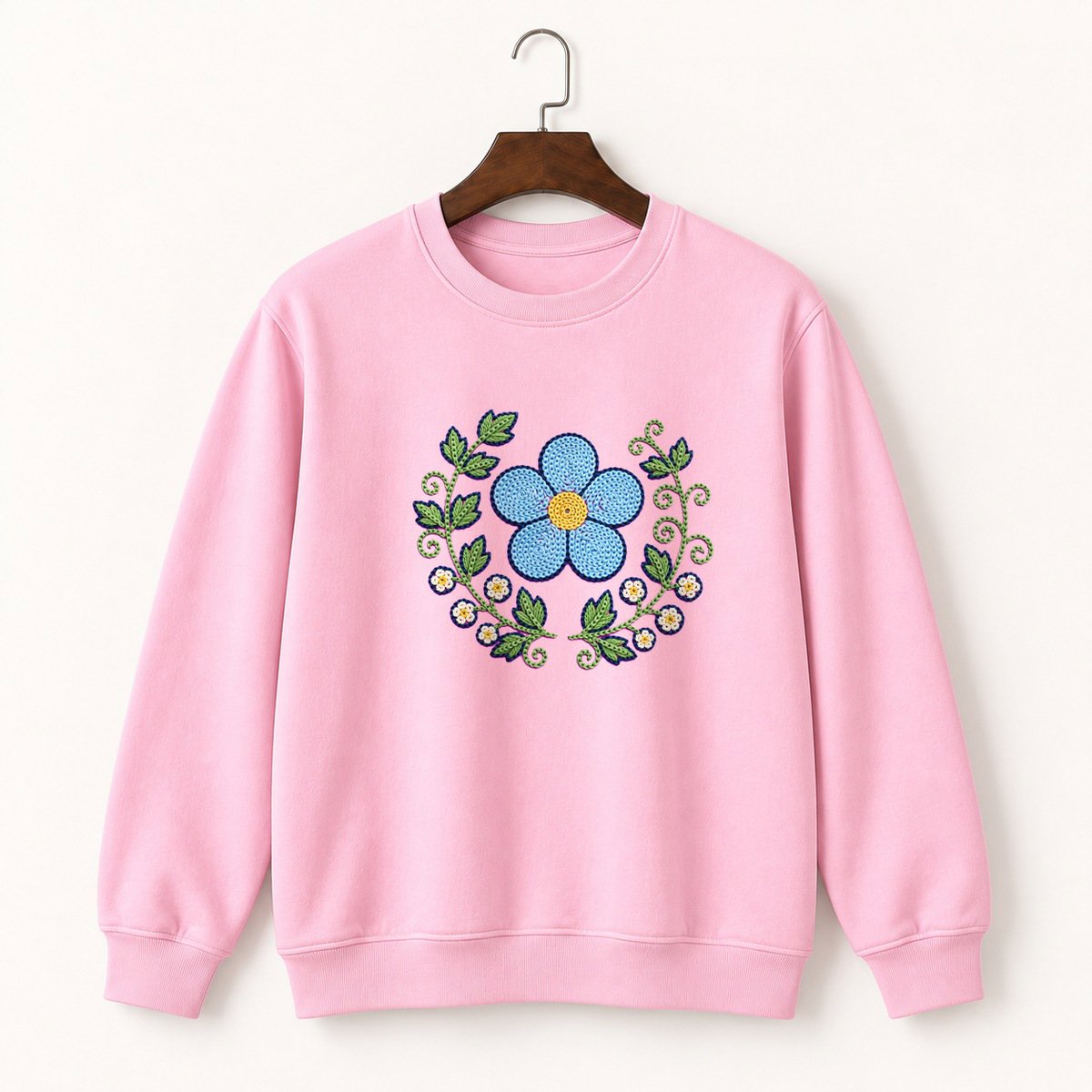 Alpine Forget-Me-Not Crewneck Sweatshirt 4