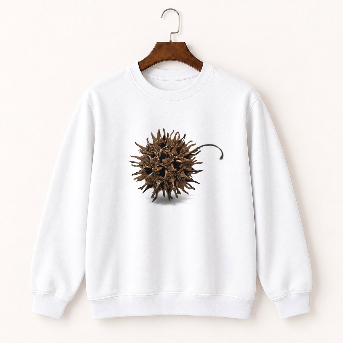 Sweetgum Seed Pod Crewneck Sweatshirt 5