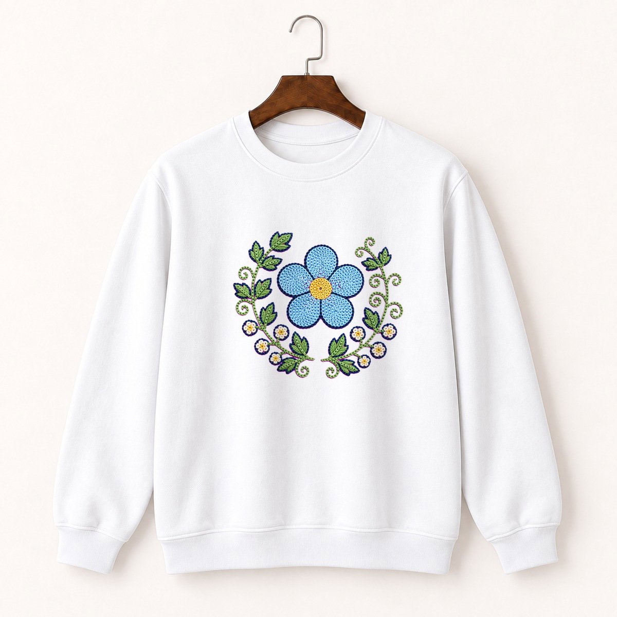 Alpine Forget-Me-Not Crewneck Sweatshirt 5