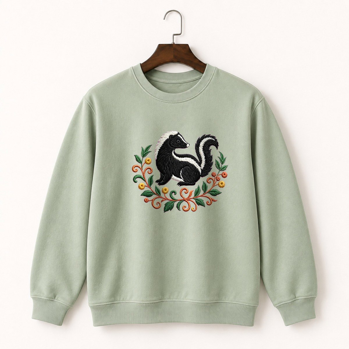 Striped Skunk Crewneck Sweatshirt 2