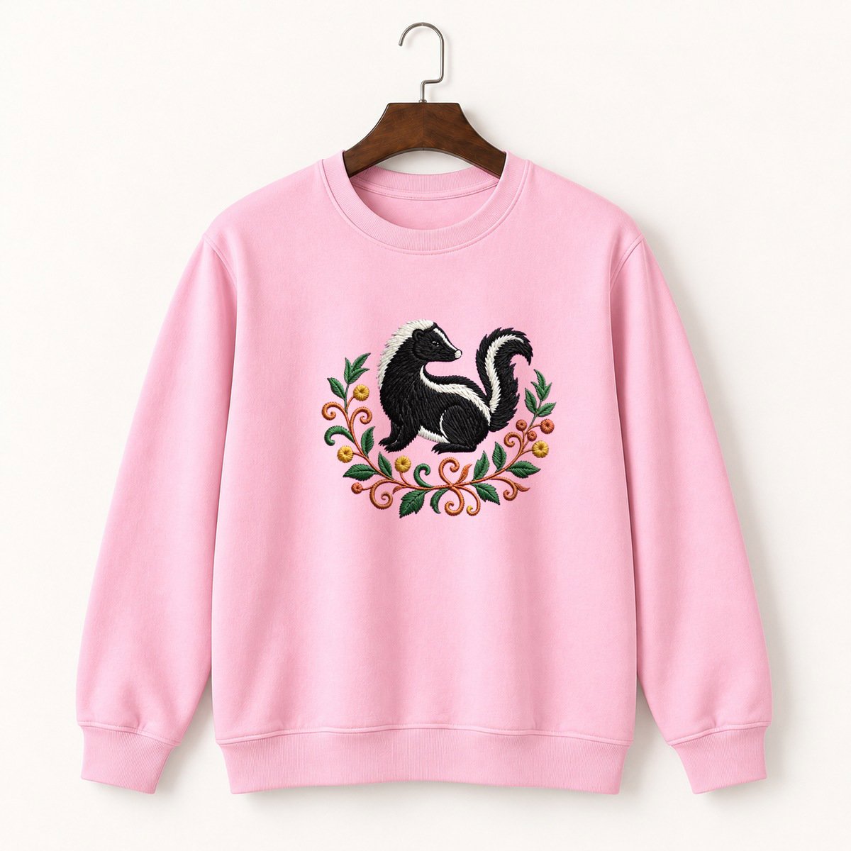 Striped Skunk Crewneck Sweatshirt 4
