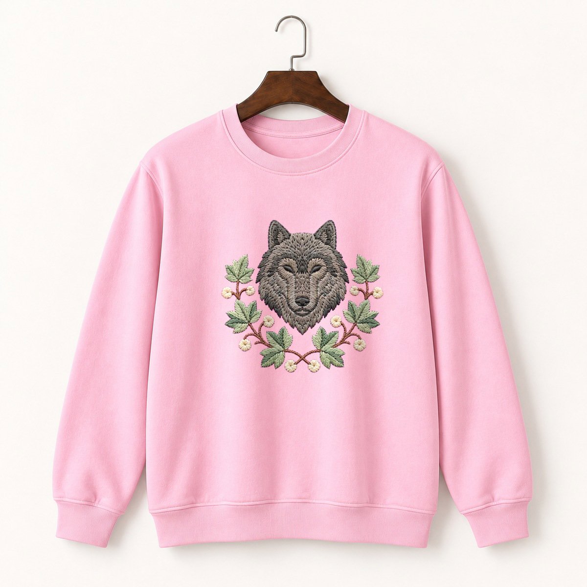 Gray Wolf Crewneck Sweatshirt 4
