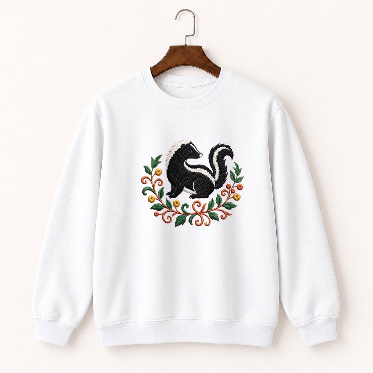 Striped Skunk Crewneck Sweatshirt 5