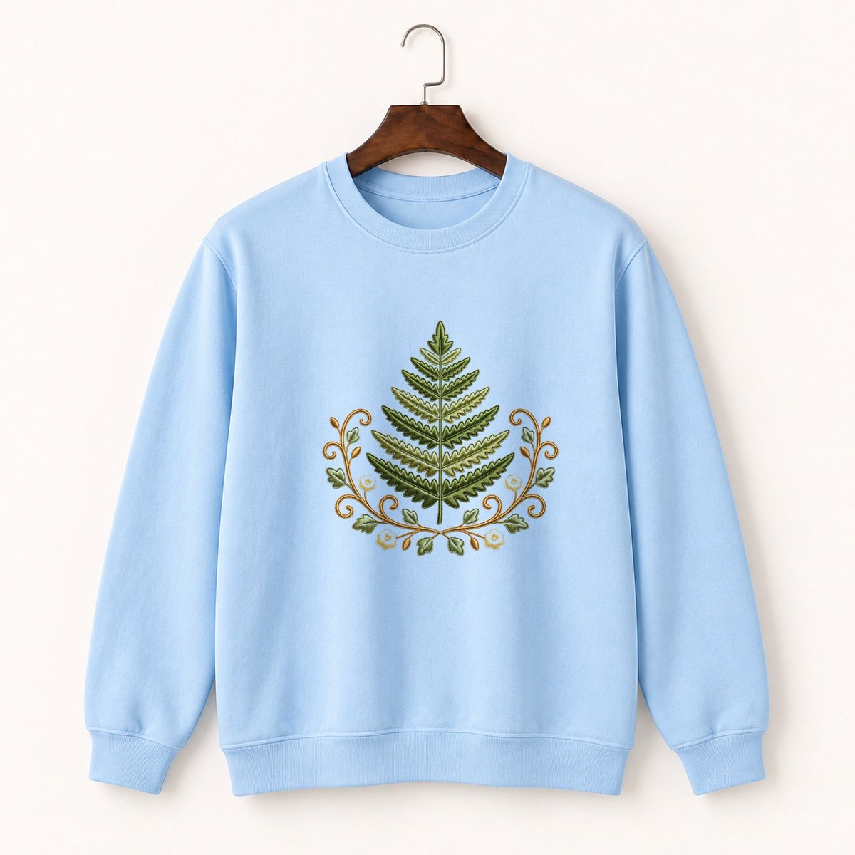 Fern Frond Crewneck Sweatshirt 1