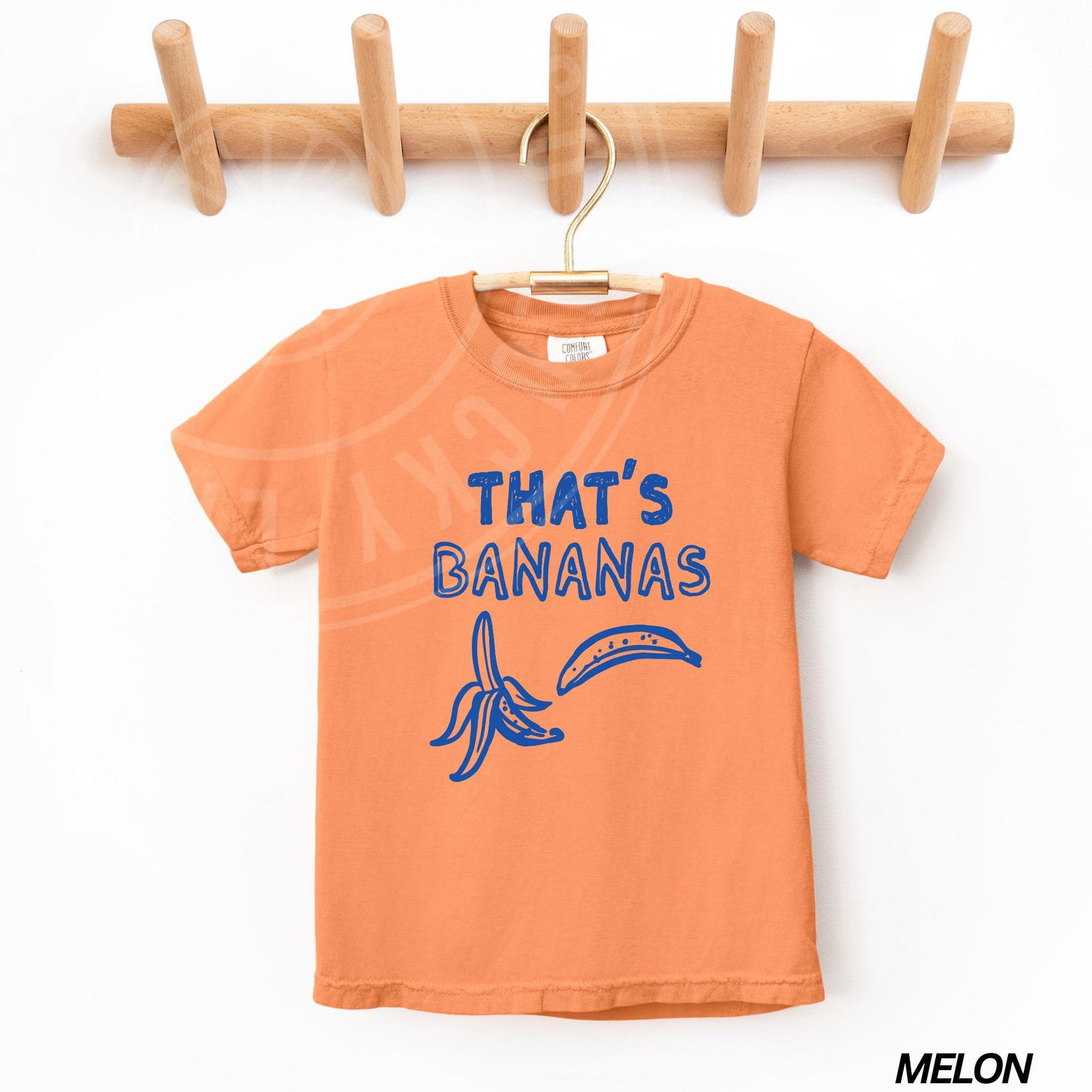 Kids That’s Bananas Shirt, Banana Tshirt, Retro Fruit Shirt, Youth Summer Tee, Girls Tee, Cute Kids Shirt, Kids Graphic Tee, Comfort Colors® 2