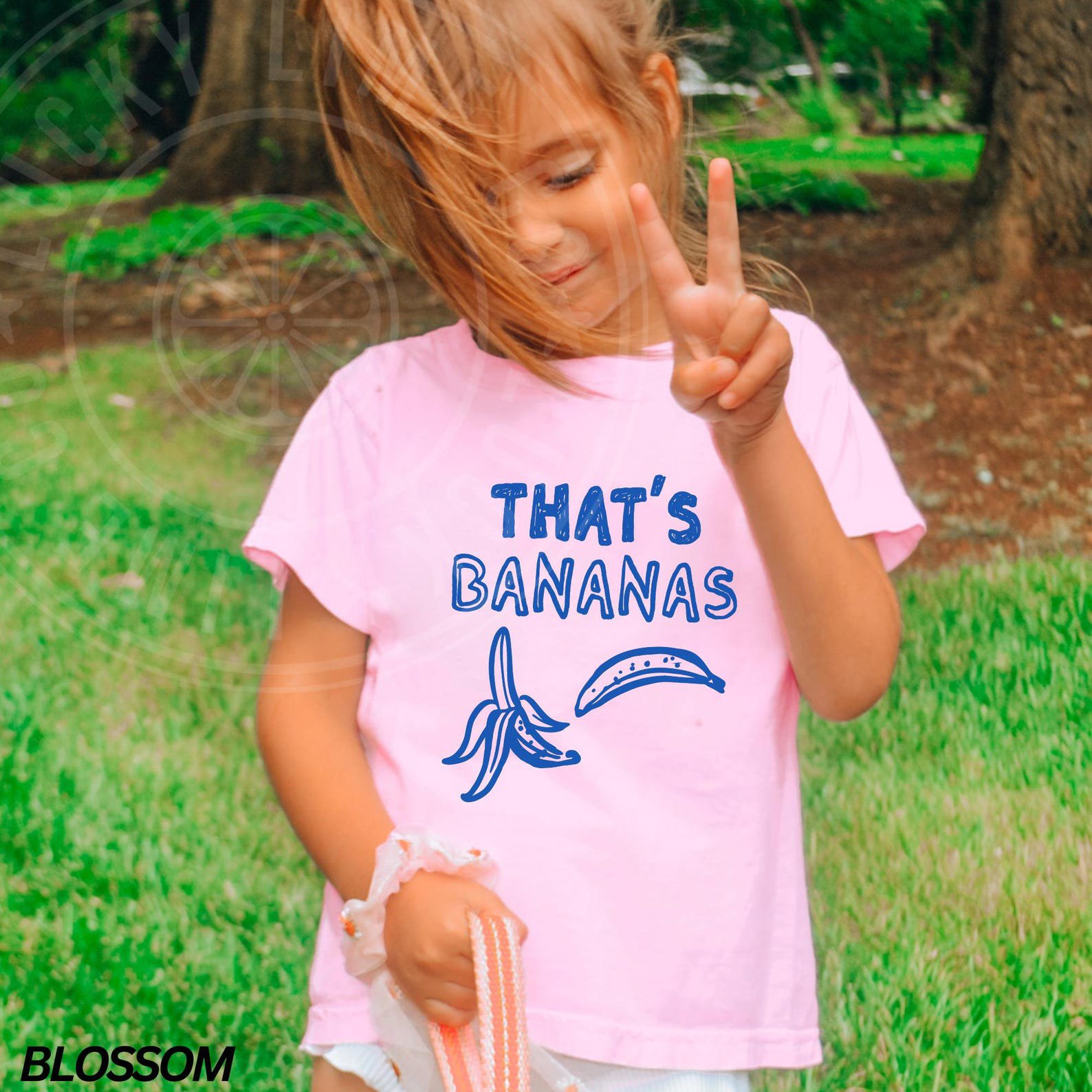 Kids That’s Bananas Shirt, Banana Tshirt, Retro Fruit Shirt, Youth Summer Tee, Girls Tee, Cute Kids Shirt, Kids Graphic Tee, Comfort Colors® 3