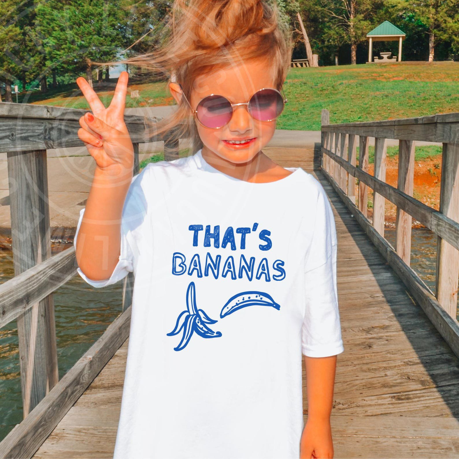 Kids That’s Bananas Shirt, Banana Tshirt, Retro Fruit Shirt, Youth Summer Tee, Girls Tee, Cute Kids Shirt, Kids Graphic Tee, Comfort Colors® 7
