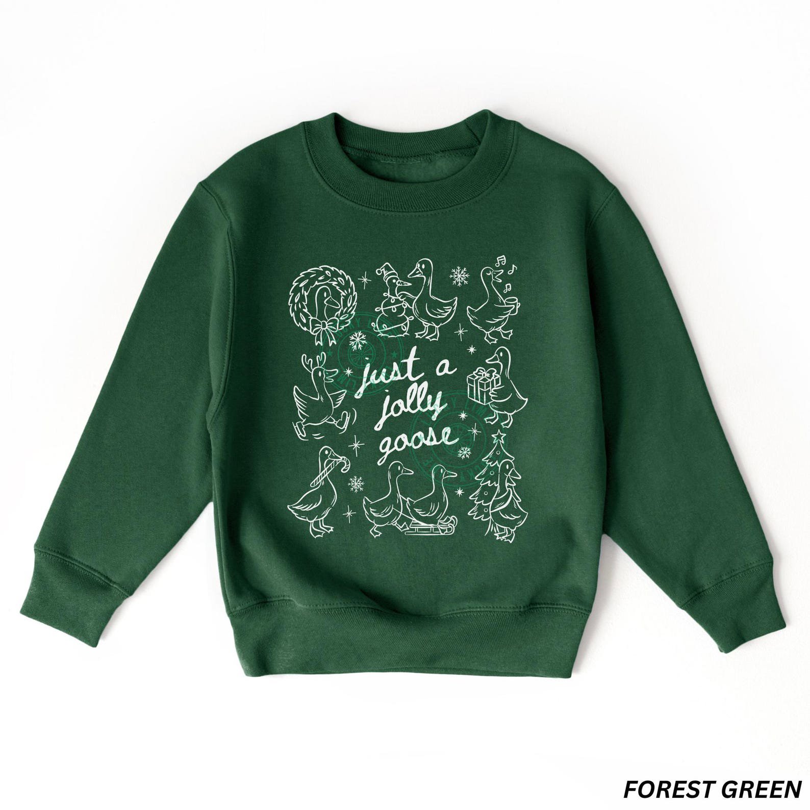 Kids Silly Goose Sweatshirt, Youth Christmas Sweatshirt, Kids Holiday Sweater, Just a Jolly Goose Youth Sweatshirt, Kids Christmas Gift 3