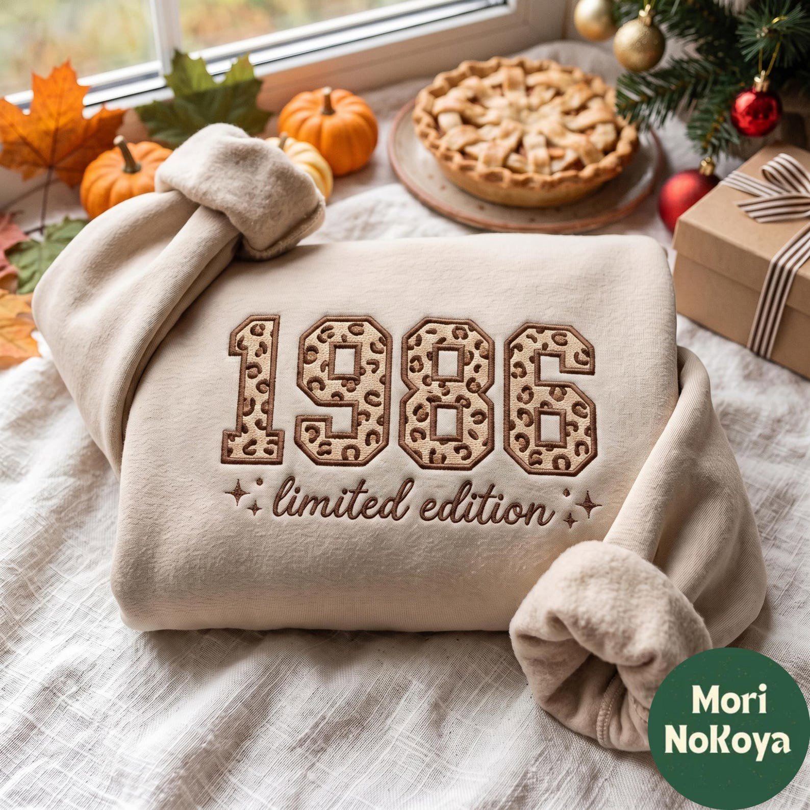 Custom Embroidered Birth Year Sweatshirt, Personalized Gift, Birthday Gift For Her 3