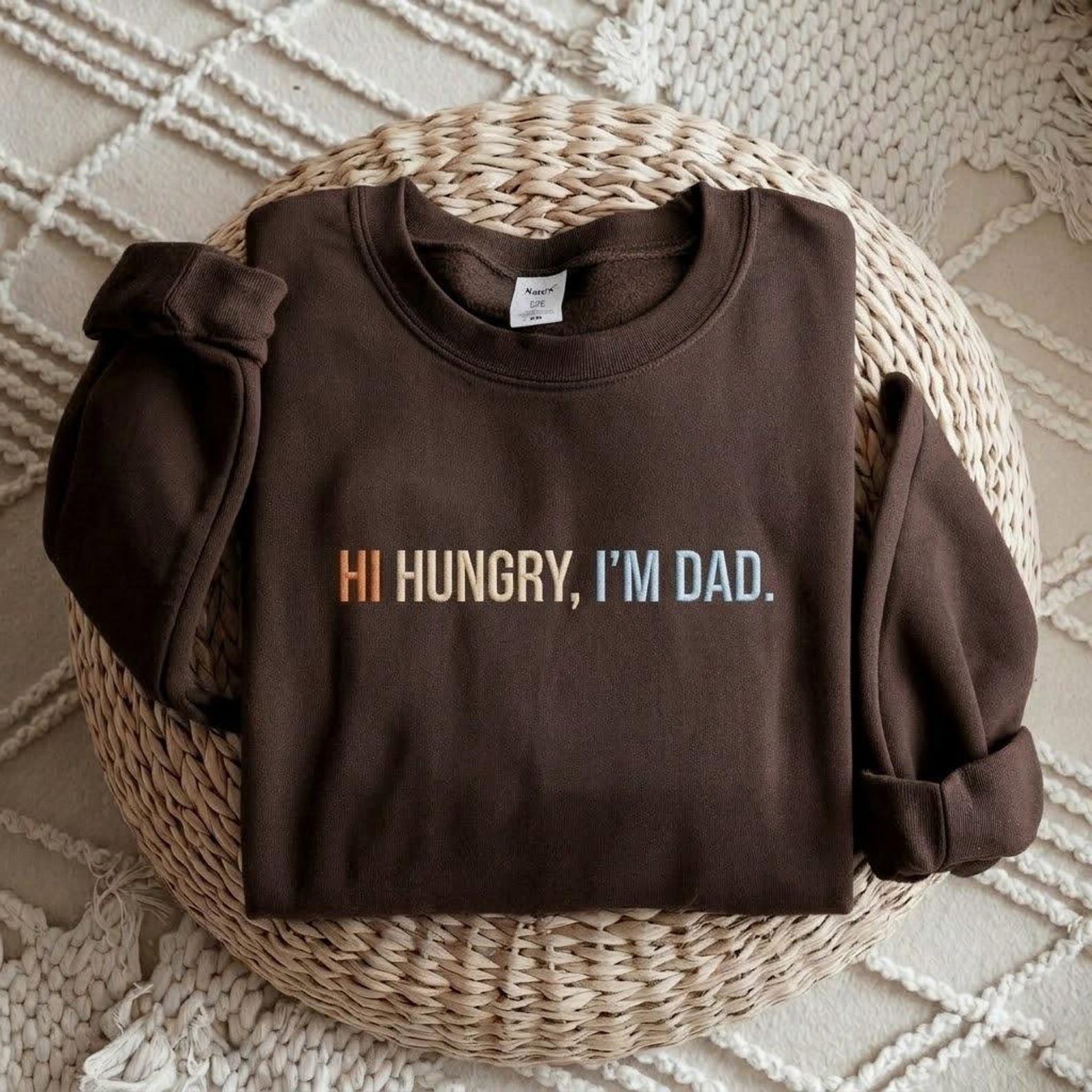 EMBROIDERED Hi Hungry I’m Dad Sweatshirt, Funny Dad Shirt, Funny Joke Crewneck, Cool Dad Shirt, Funny Dad Shirt, Best Dad Gifts 4