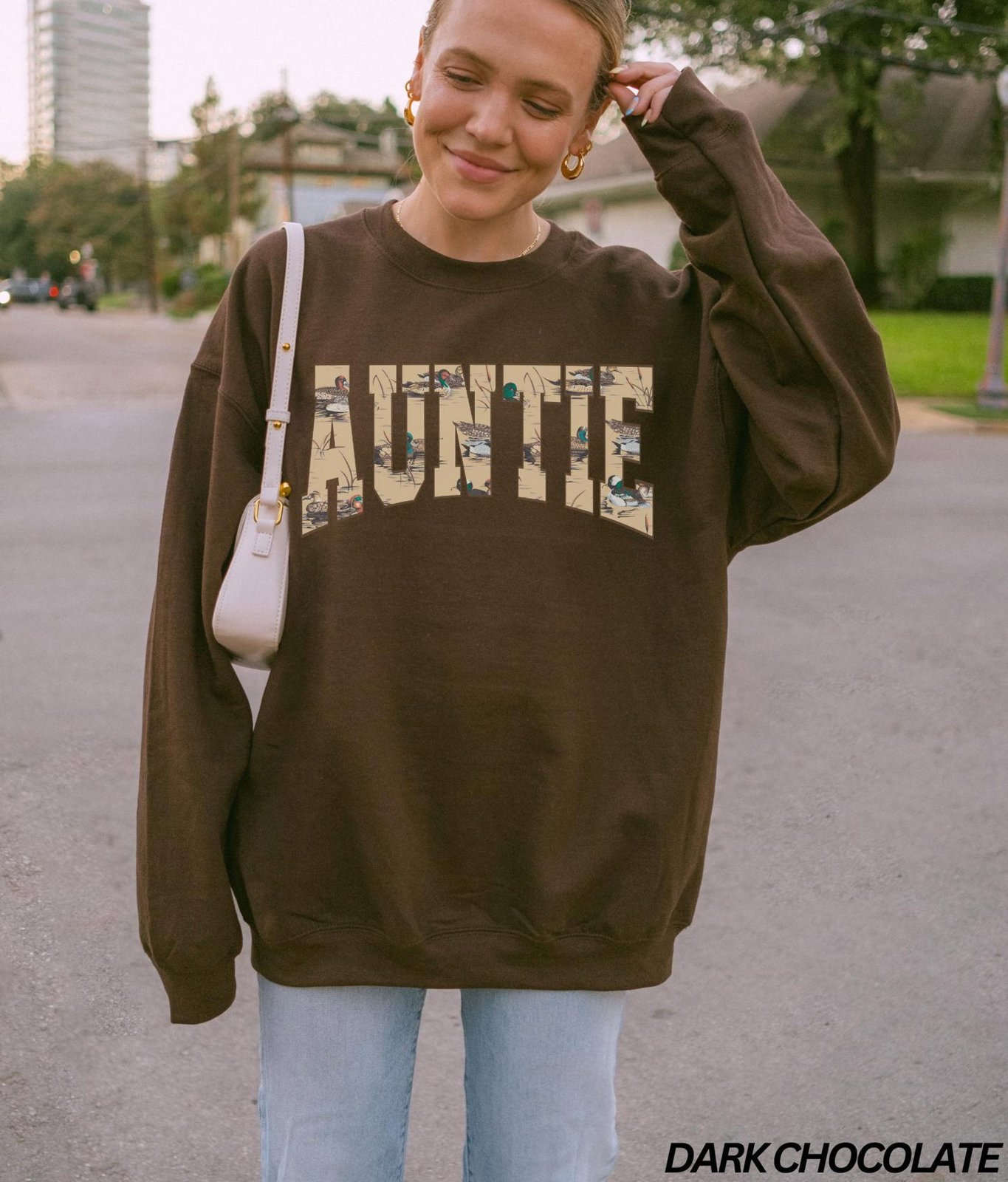 Hunting Auntie Sweatshirt, Duck Hunting Shirt, Mama of Hunters, Camo Aunt Sweatshirt, Hunting Season, Auntie Shirt, Fall Sweatshirt for Her 2