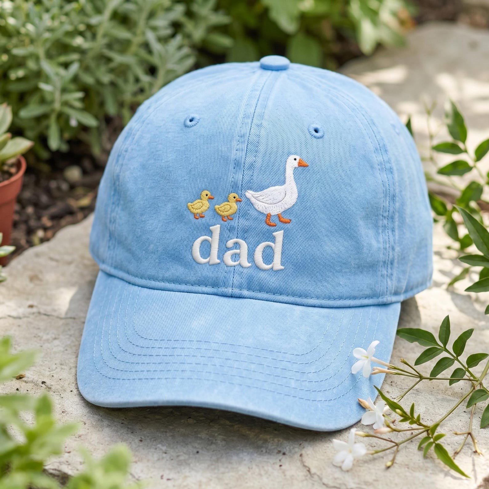 Embroidered Dad Hat, New Papa Gift, Goose Father Hats, Father’s Day Gifts 3
