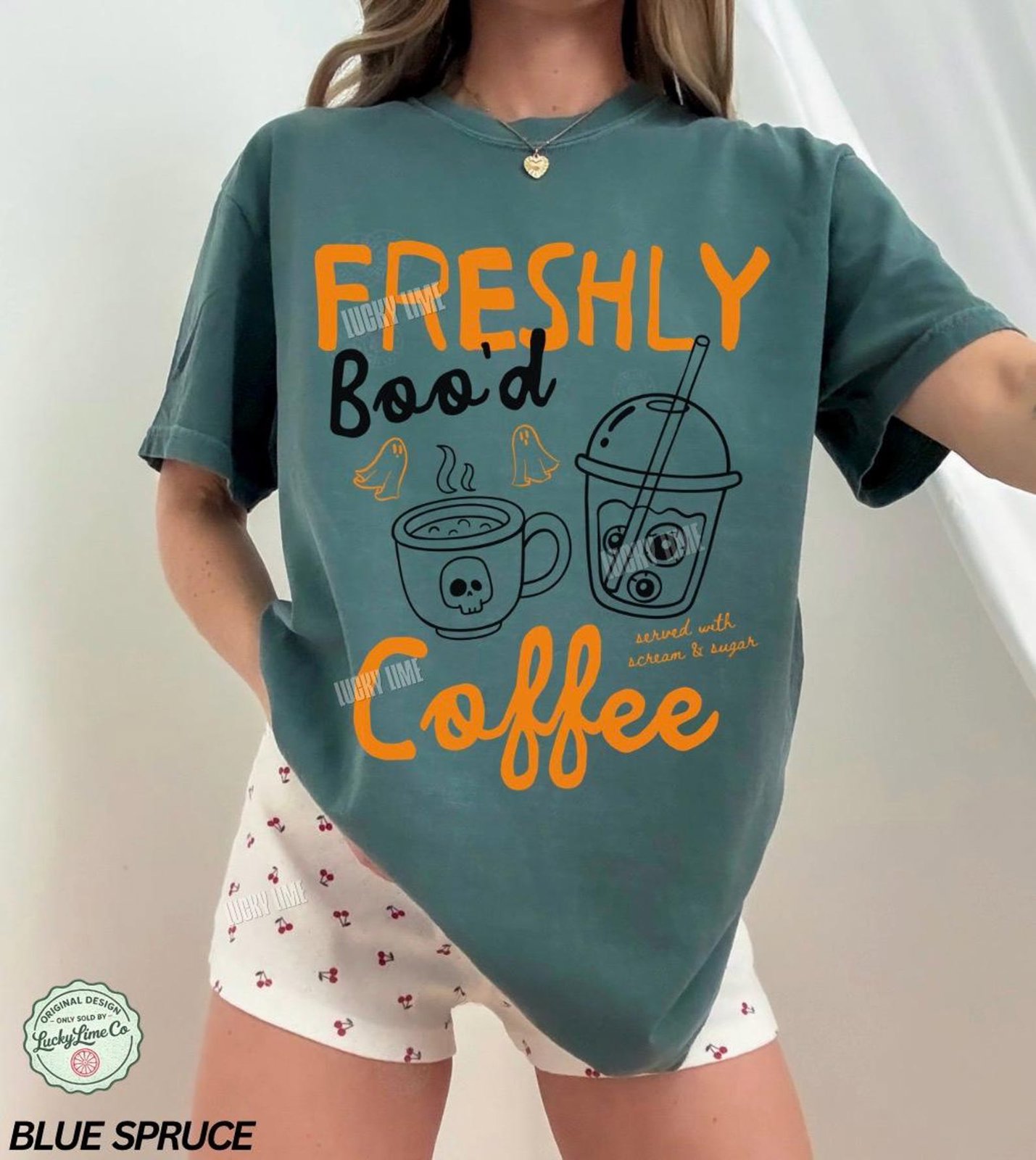 Halloween Coffee Shirt, Freshly Boo’d Coffee TShirt, Spooky Season, Cute Ghost Shirt, Skeleton Halloween Coffee Lover Gift, Pumpkin Spice 6
