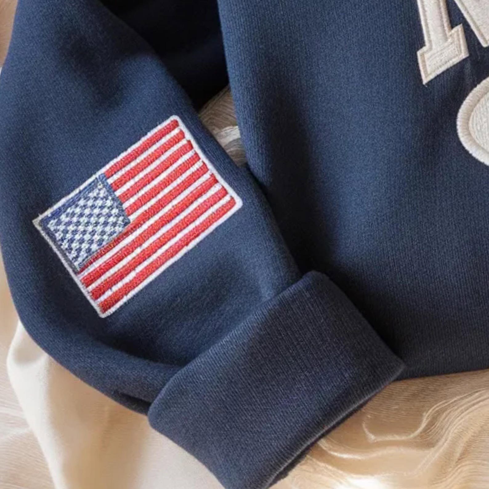 Embroidered Navy Mom Sweatshirt, Military Family Gift, Graduation Tee, Cozy Outfit 3