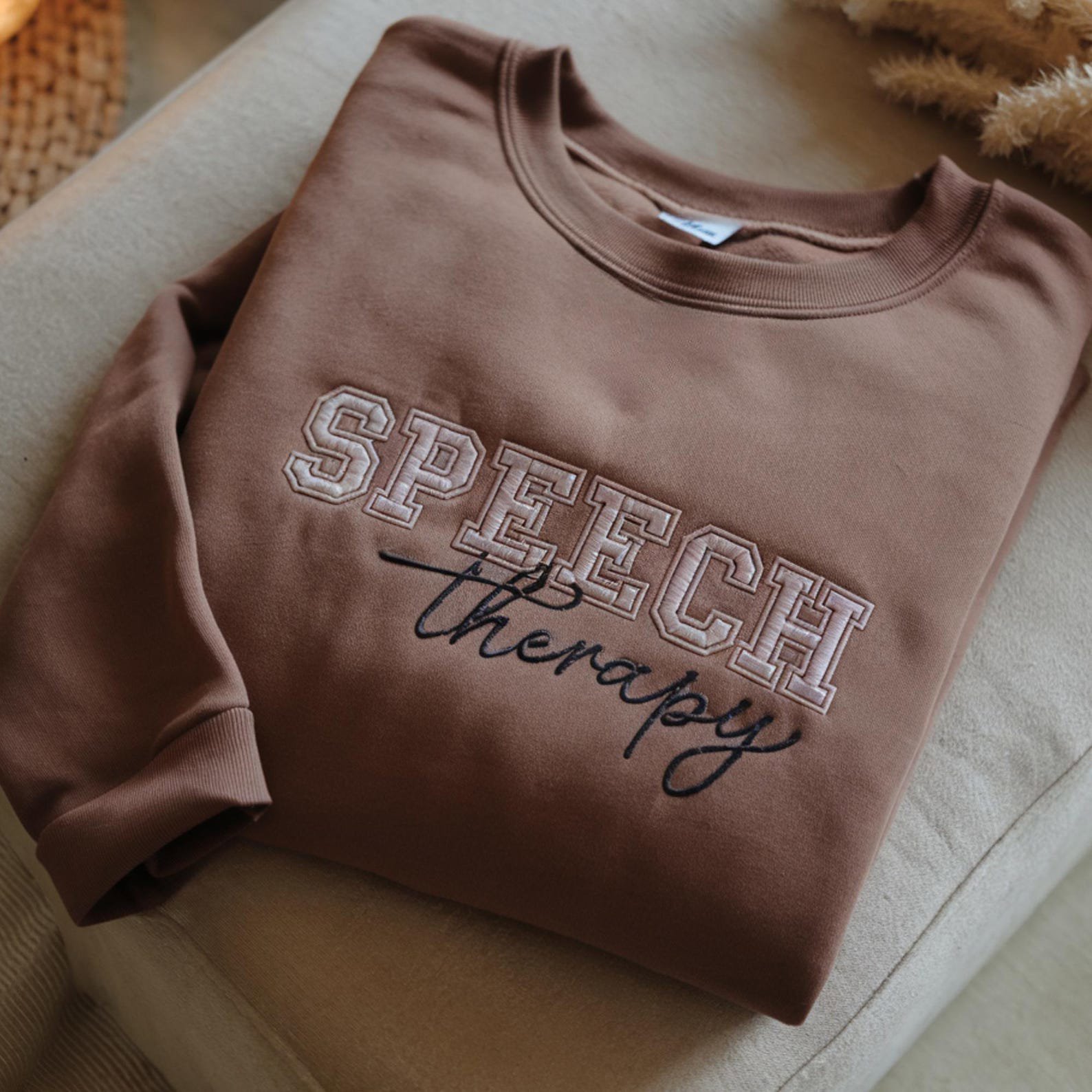 Embroidered Speech Therapy Sweatshirt, SLP Shirt 3