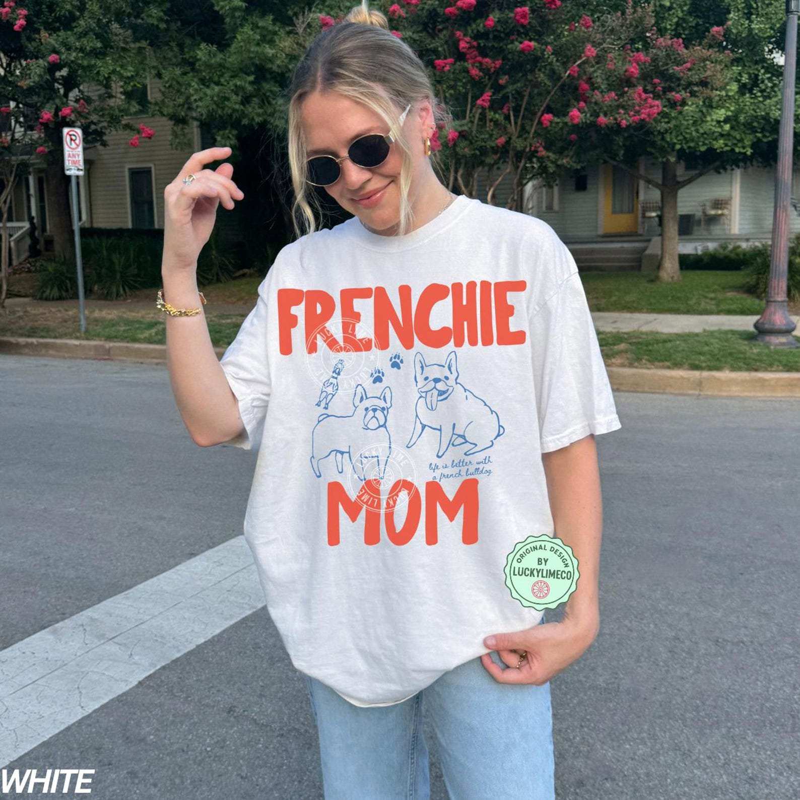 Frenchie Mom Shirt, French Bulldog Mom TShirt, Dog Mom Shirt, Gift for Animal Lovers, Funny Bulldog Shirt, Comfort Colors® Dog Tee for Her 3