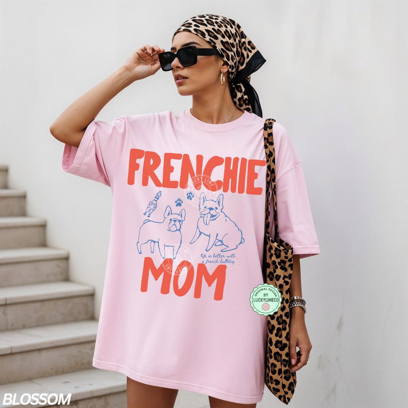 Frenchie Mom Shirt, French Bulldog Mom TShirt, Dog Mom Shirt, Gift for Animal Lovers, Funny Bulldog Shirt, Comfort Colors® Dog Tee for Her 5