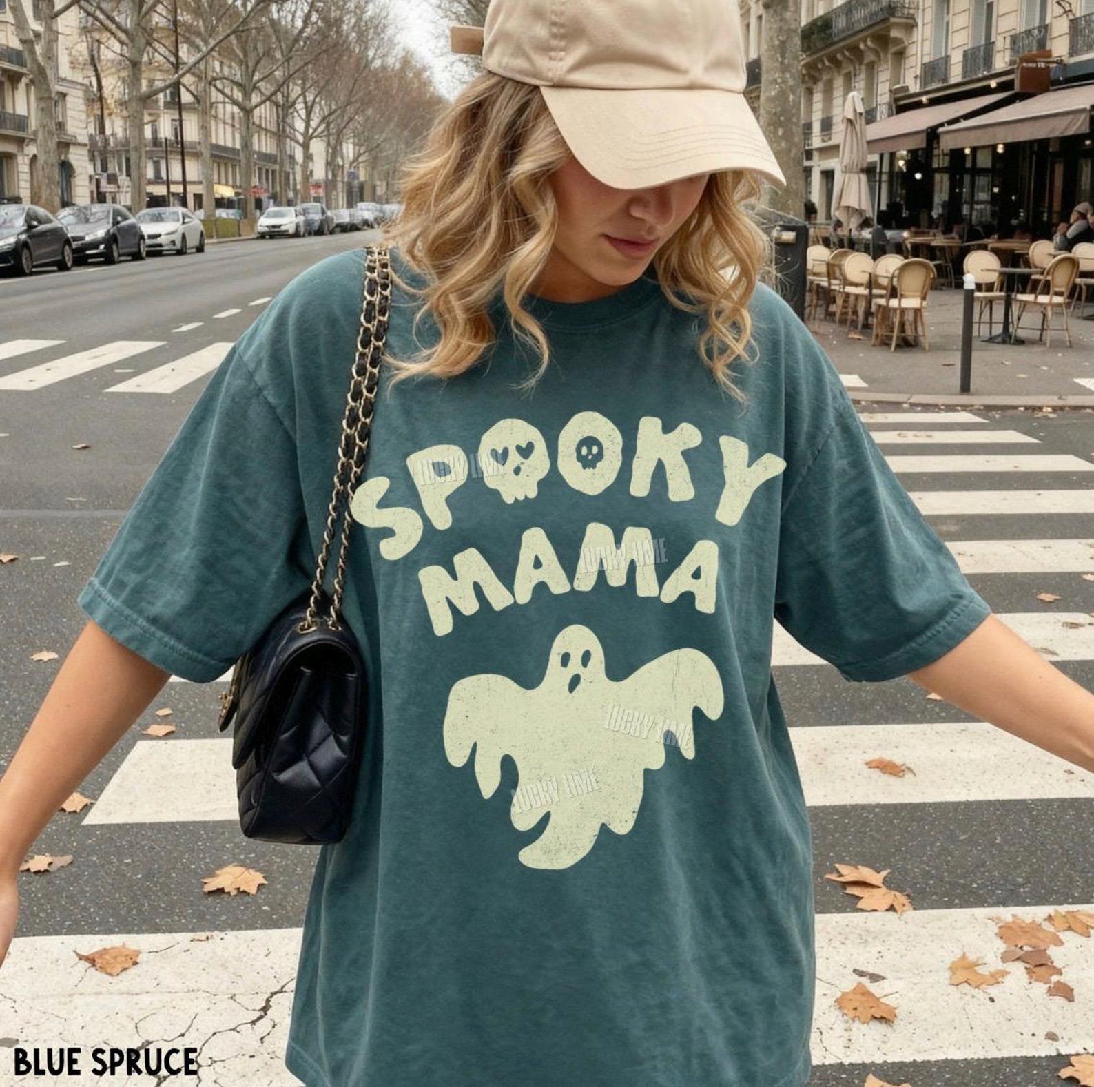 Spooky Mama Shirt, Mama Halloween Tshirt, Momster Shirt, Trendy Halloween Tee, Comfort Colors® Mama Halloween Graphic Tee, Spooky Season 4