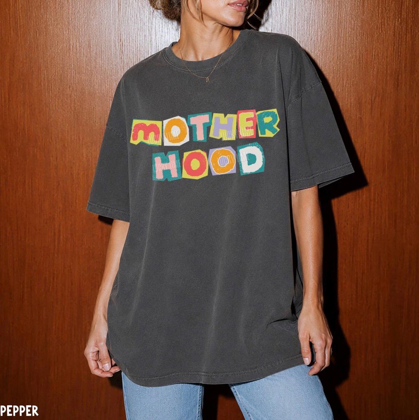 Comfort Colors® Motherhood Shirt, Trendy Mama Shirt, Mom Life Shirt, Retro Mama Shirt, New Mom Gift, Cool Moms Club Tshirt, Mothers Day Gift 3