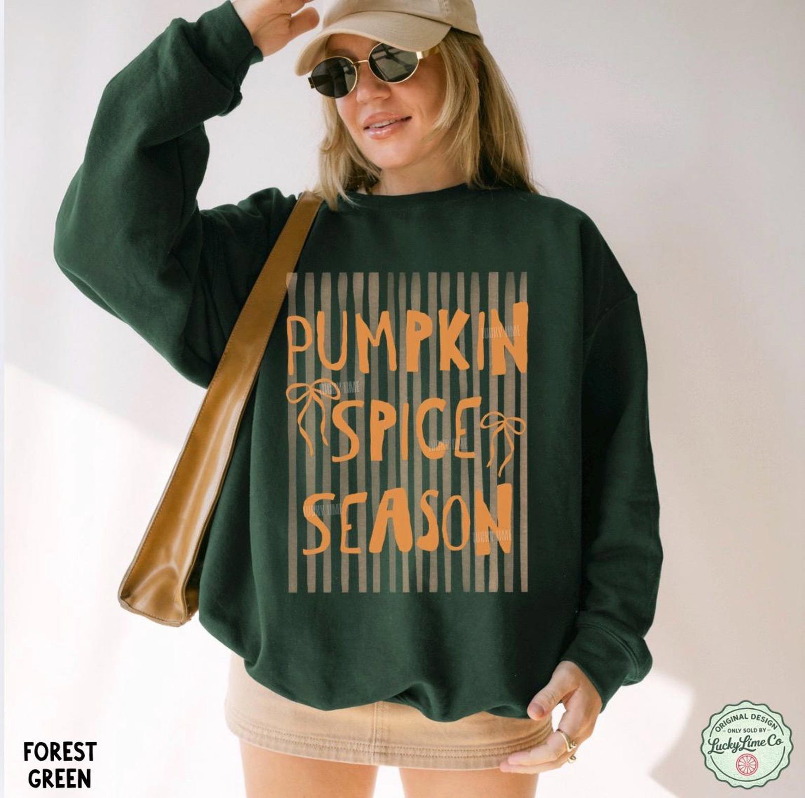 Pumpkin Spice Season Sweatshirt, Pumpkin Spice Shirt, Womens Fall Sweater, Coffee Weather Shirt, Preppy Fall Shirt, Trendy Coffee Shirt 5