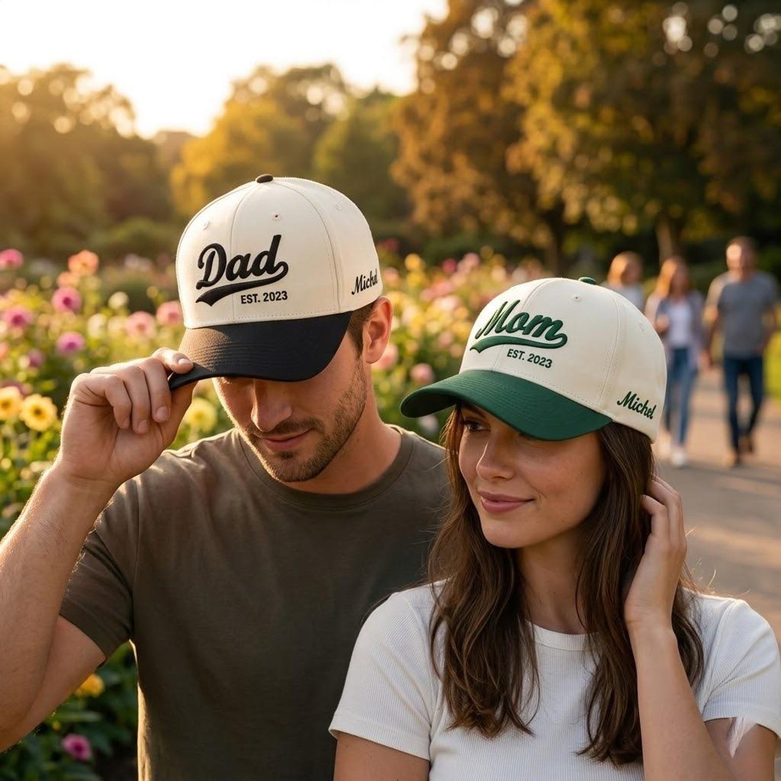 Mom Dad Est 2026 Embroidered Hat, Mama Hat Est, Dad Est Hat, New Parent Hats, Gifts for Parents 3