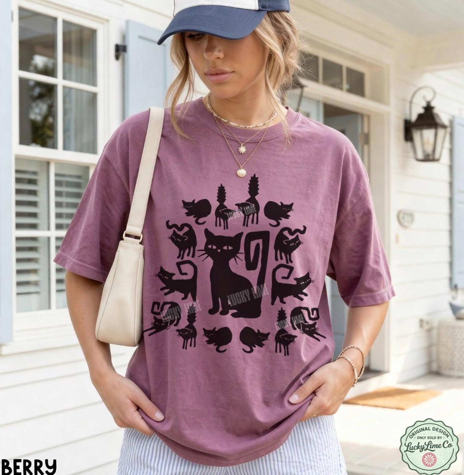 Black Cat Halloween Shirt, Black Cats Shirt, Retro Halloween Tshirt, Cute Halloween Tee, Womens Halloween Shirt, Comfort Colors®, Fall Shirt 6