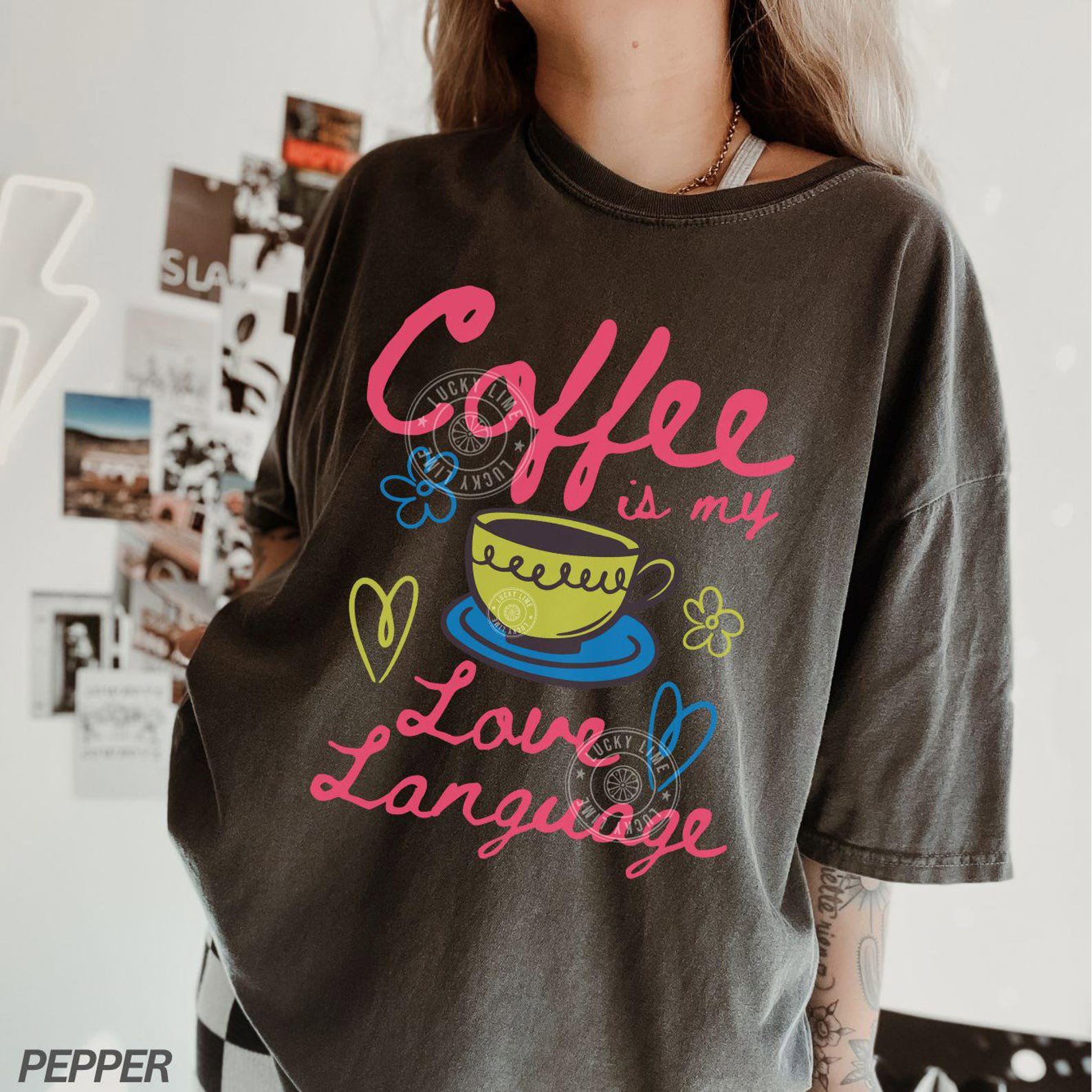 Comfort Colors ® Coffee Shirt, Coffee is My Love Language, Valentines Day Tshirt, Valentine Coffee, Coffee Lover Gift Coffee is my Valentine 6