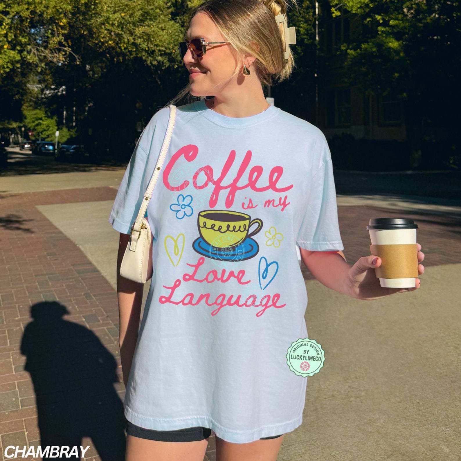 Comfort Colors ® Coffee Shirt, Coffee is My Love Language, Valentines Day Tshirt, Valentine Coffee, Coffee Lover Gift Coffee is my Valentine 7