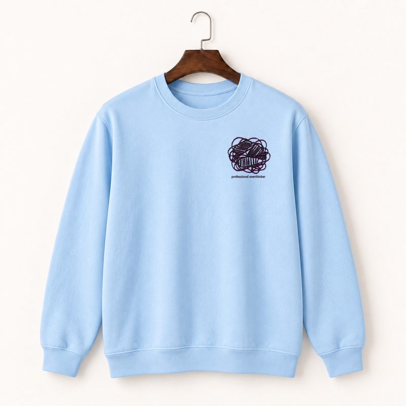 Professional Overthinker Brain Crewneck Sweatshirt