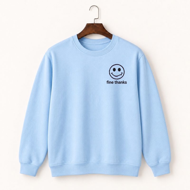 Passive Aggressive Smiley Crewneck Sweatshirt