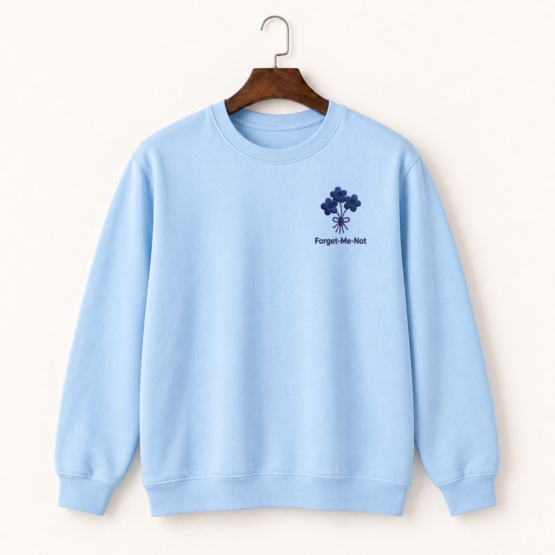 Forget-Me-Not Flowers Crewneck Sweatshirt