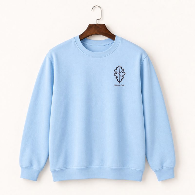 White Oak Leaf Crewneck Sweatshirt