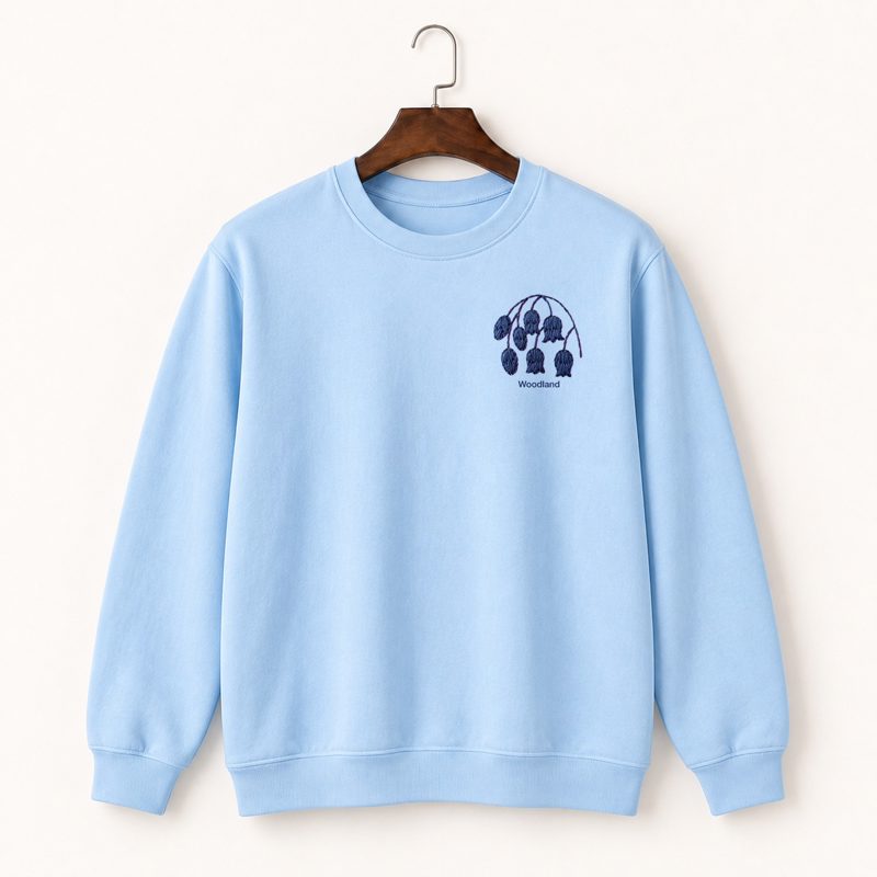 Bluebell Flowers Crewneck Sweatshirt