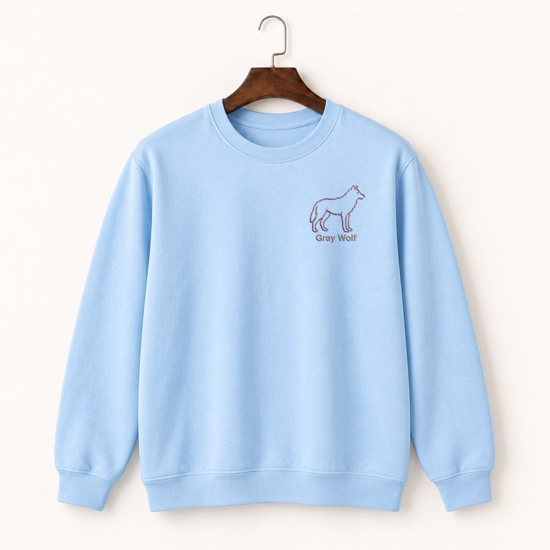 Gray Wolf Crewneck Sweatshirt