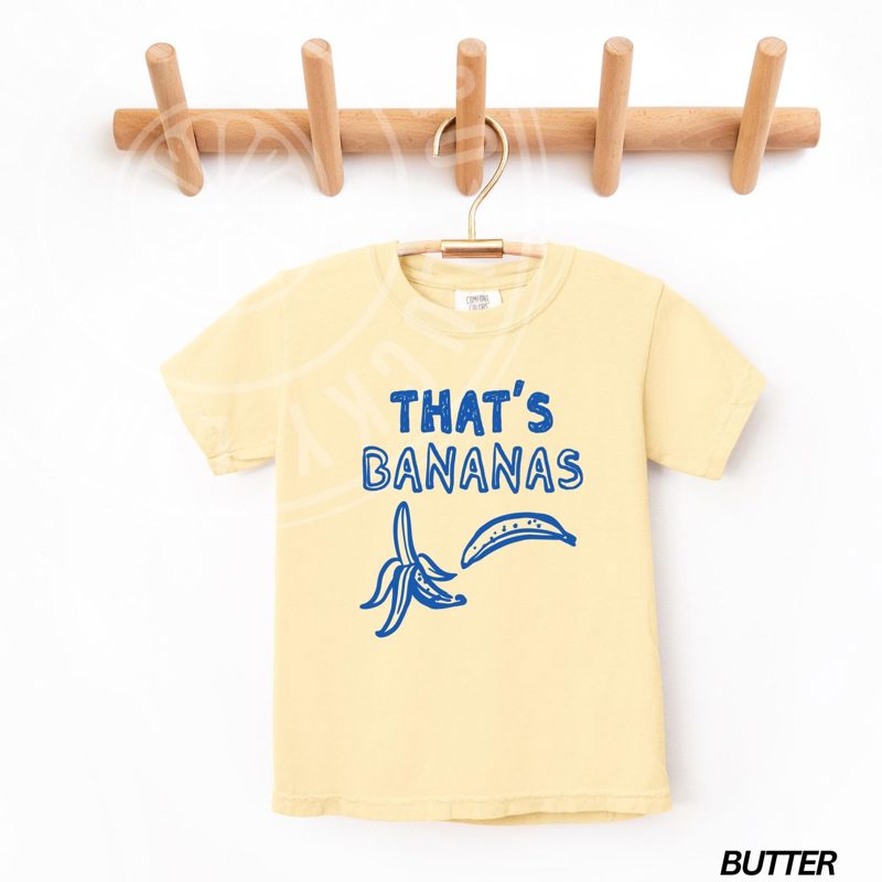 Kids That’s Bananas Shirt, Banana Tshirt, Retro Fruit Shirt, Youth Summer Tee, Girls Tee, Cute Kids Shirt, Kids Graphic Tee, Comfort Colors®