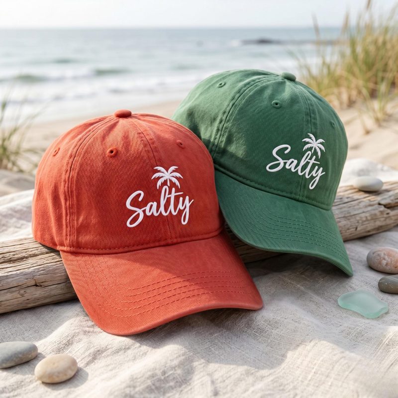 Embroidered Salty Hat, Stay Salty, Fish Hats, Sun Caps, Beach Bum, Baseball Cap