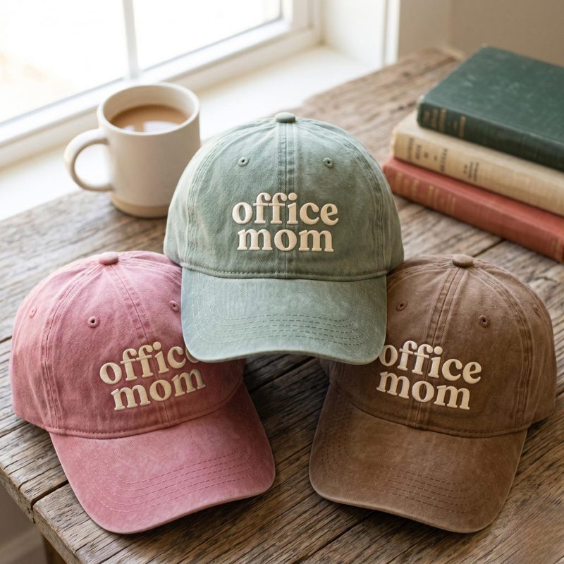 Embroidered Office Mom Hat, Wife Gift, Coworker Cap, Funny Wife Snapback
