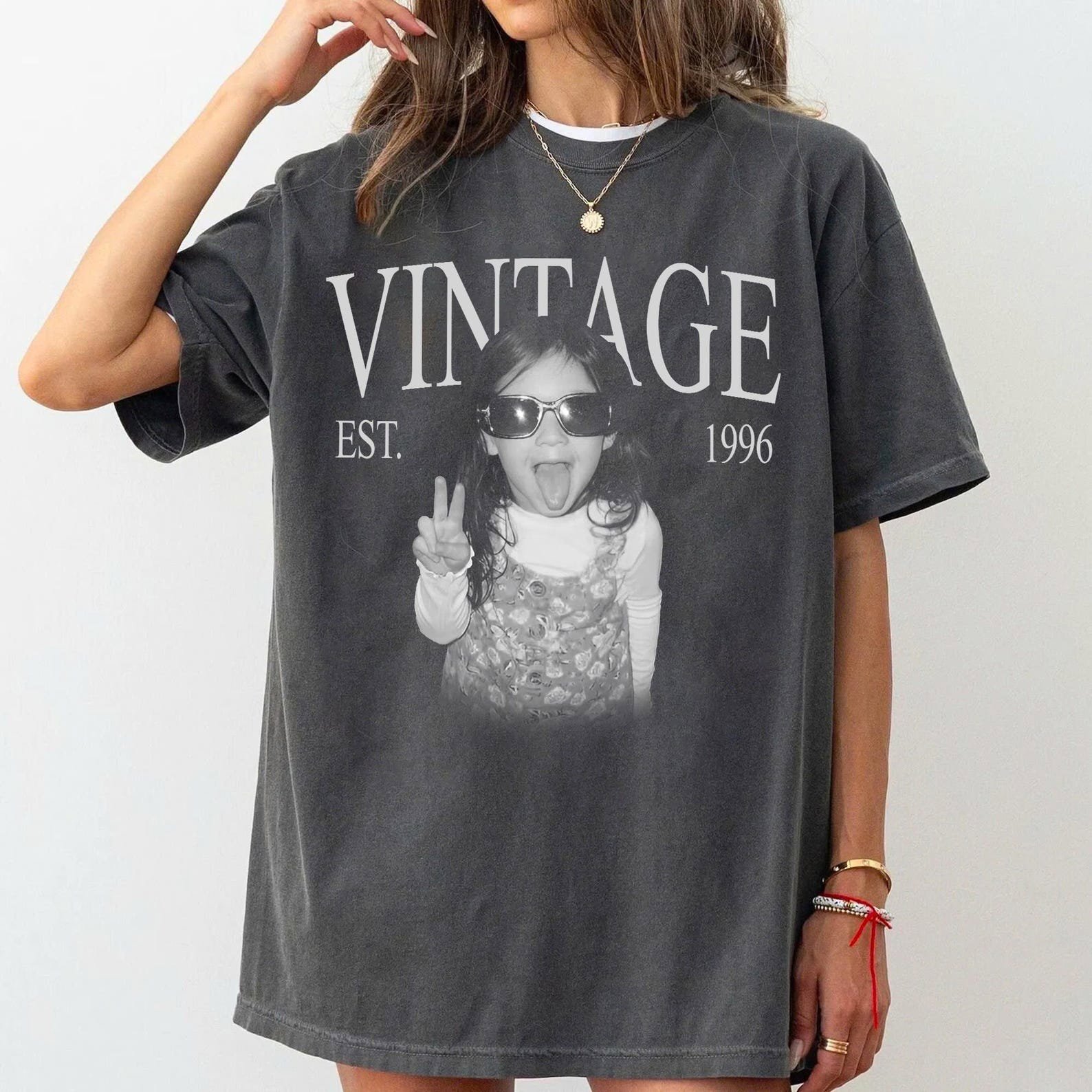 Custom 30th 40th Birthday Shirt, Vintage Photo And Year Shirt, Custom Birthday Picture Shirt, Birthday Gift, Vintage Photo 30th Shirt 1