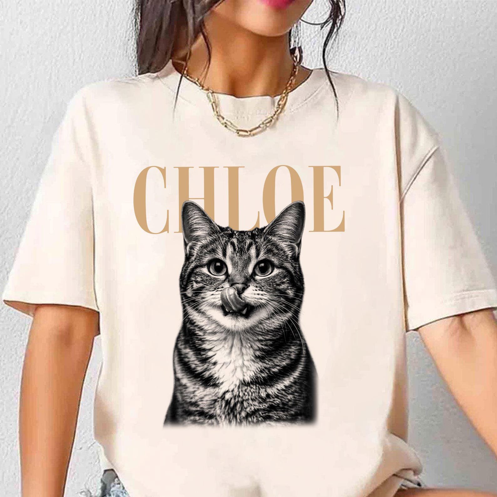 Custom Pet Face Shirt Vintage Style, Dog Photo Shirt Personalized, Dog Mom Gift, Unique Custom Dog Tee, Pet Memorial Shirt 4